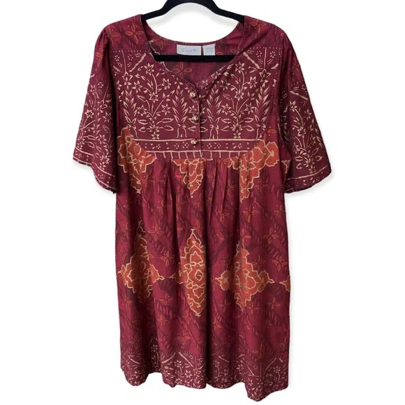 Sant Classics | Dresses | Sant Classics Vintage Cotton India Caftan Dress  Sz L | Poshmark